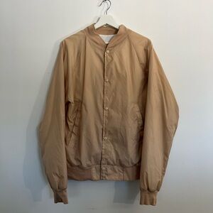 American Apparel Light Brown Bomber Jacket